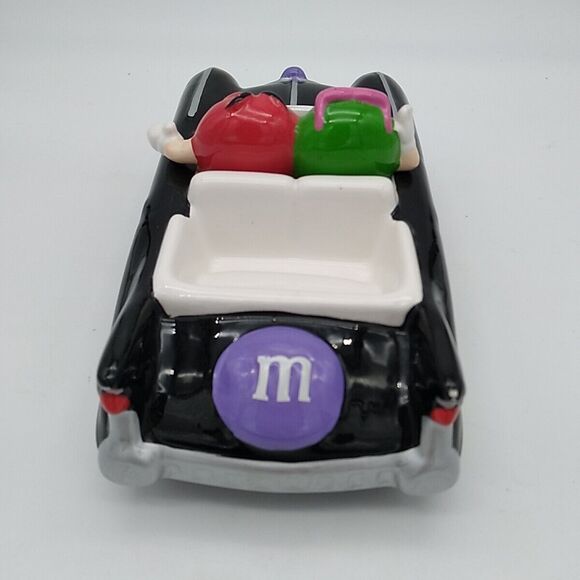 M&M's Rare Black & Silver Classic Cadillac Car Ceramic Candy Dish - 2002 Galerie - Picture 6 of 8